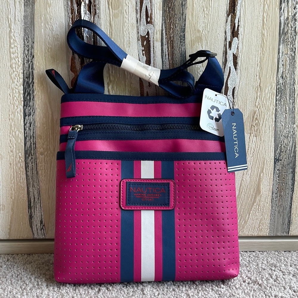 NAUTICA Venture Cup Crossbody Bag Purse With Adjustable Shoulder Strap